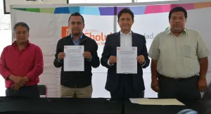 Firman convenio Cuautlancingo y San Pedro para uso del Rastro Municipal