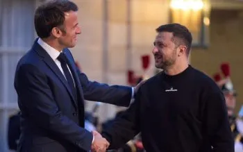 Zelenski se reúne con Macron en Paris y anuncian que Francia entregará tanques a Ucrania
