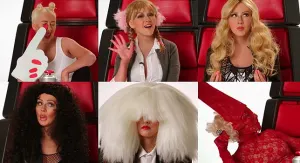 Christina Aguilera imitando a otros artistas