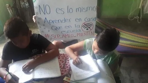 El 55.7% de los niños quedó fuera de la educación a distancia debido a carencias económicas