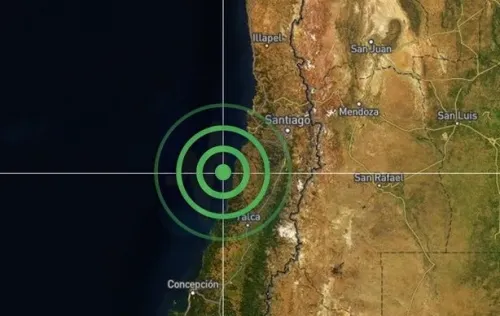 Sismo de magnitud 6.6 sacude a Chile