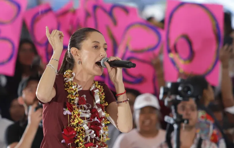 Claudia Sheinbaum en Huejotzingo