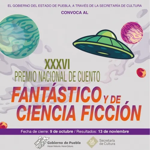 Invita Cultura a “Premio Nacional de Cuento Fantástico y Ciencia Ficción”