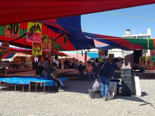 Se registra operativo en el tianguis de Granjas de San Isidro