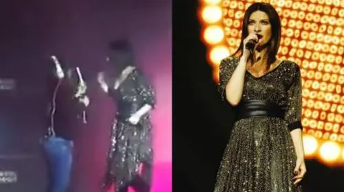 Fan golpea a Laura Pausini y le abre el labio