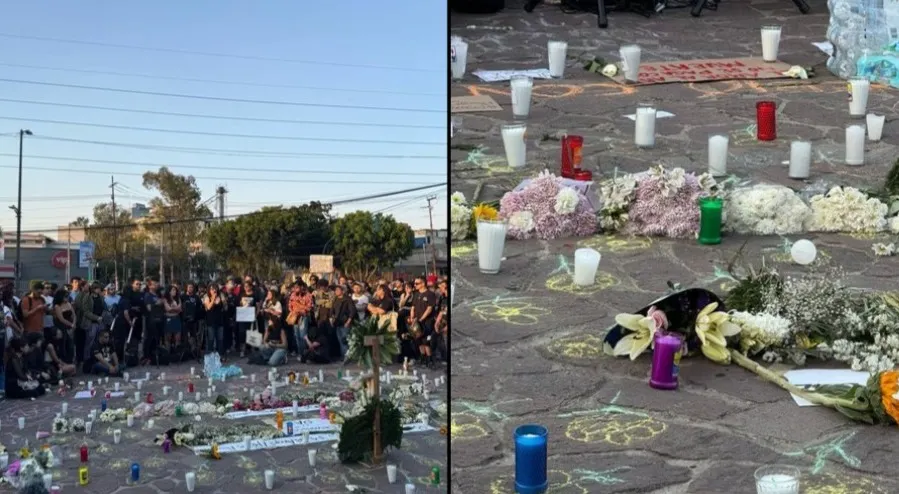 Realizan protesta en Parque Bicentenario por la muerte de Bere y Miguel, fotógrafos fallecidos durante el Festival AXE Ceremonia