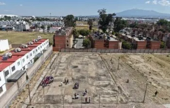 Inician construcción de cancha de fútbol 5 en Cuautlancingo como parte del “Mundial Social”