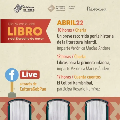 Conmemora Secretaría de Cultura “Día Mundial del Libro” con actividades en línea