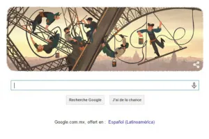 Google dedica doodle a los 126 años de la torre Eiffel