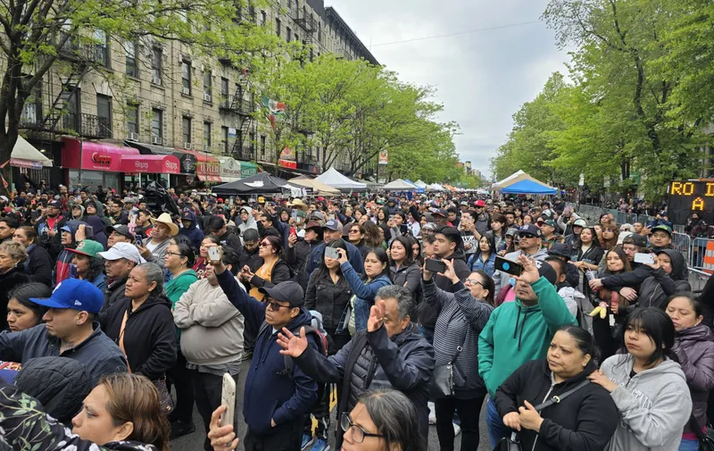 Comunidad migrante de Puebla en Nueva York expresa su apoyo a Armenta, en el marco del 5 de Mayo