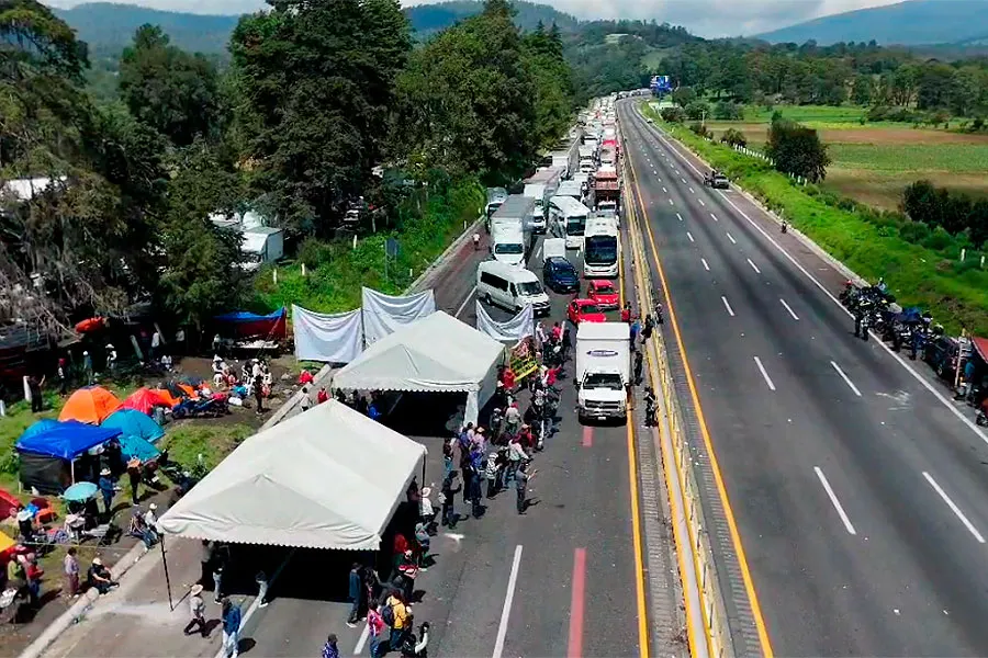 Autopista Mex Pue Bloqueo Abren Carril