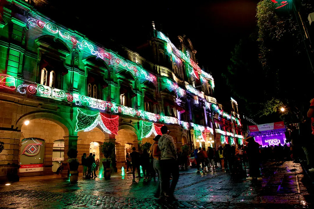Encendido Luces Fiestas Patrias Puebla