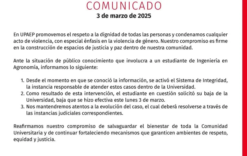 UPAEP expulsa a estudiante tras video de agresión