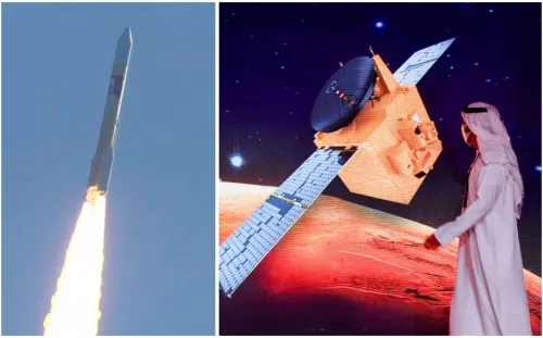 Emiratos Árabes Unidos lanza con éxito sonda espacial hacia Marte
