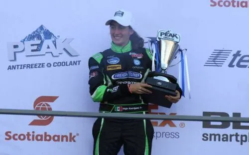 Majo Rodríguez terminó tercero en Mikels Trucks