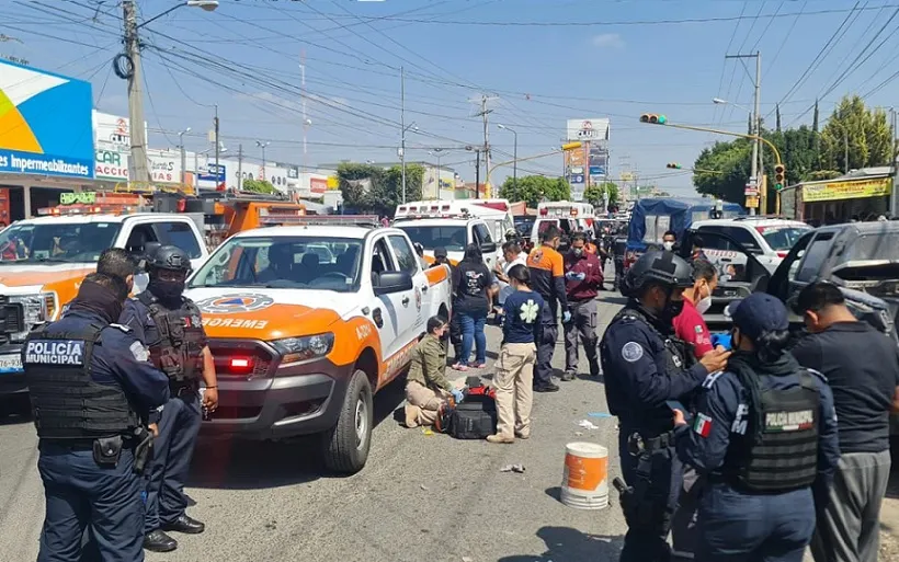 Deja ocho heridos explosión en festejo de Carnaval en Puebla