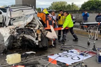 Choque en la autopista México-Puebla deja saldo de tres lesionados graves
