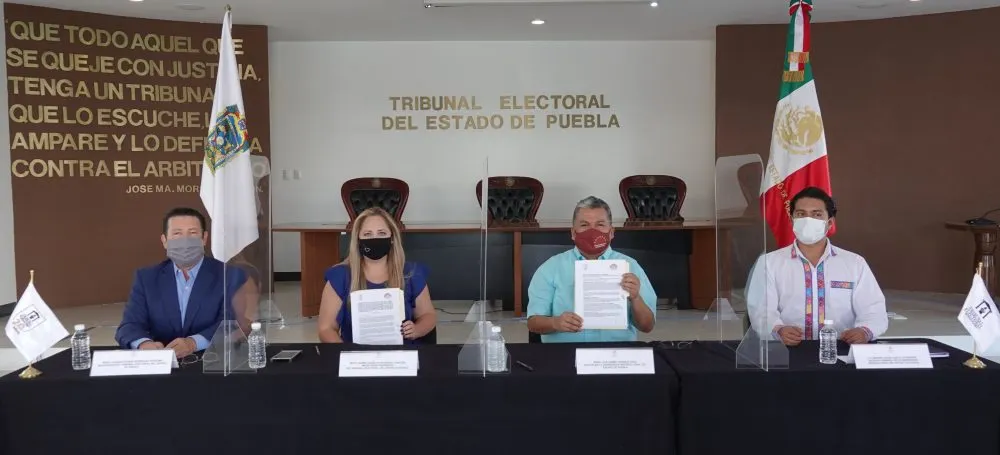 Firman convenio de colaboración TEEP y Universidad Intercultural del Estado de Puebla
