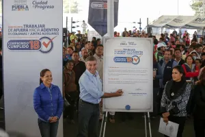 Tony Gali cumple llevando el progreso a todos los poblanos
