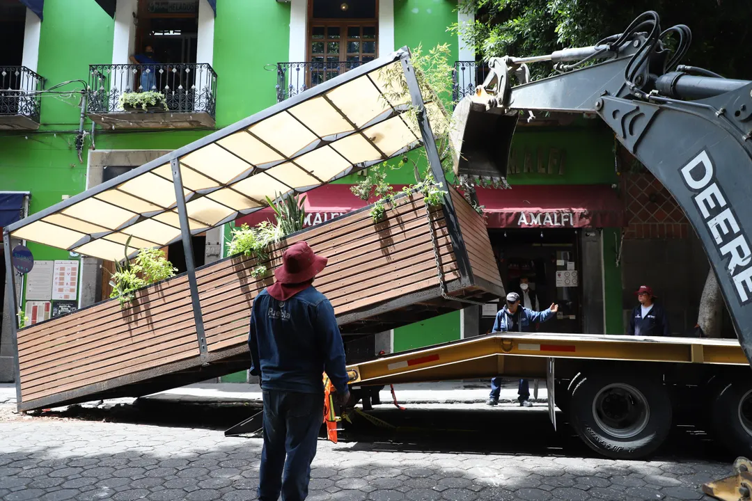 retiran parklet de la 3 Oriente