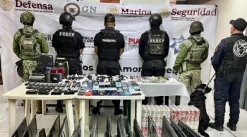 Aseguran SSP y Defensa drogas y objetos prohibidos en el penal de Tepexi