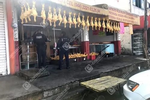 Asaltan pollería de la Central de Abastos de Puebla