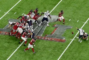 Patriots 3-21 Falcons, en el 2 cuarto