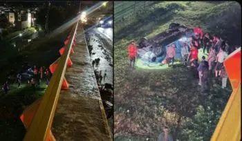 Mujer embarazada resulta lesionada tras caída de vehículo en Periférico Ecológico