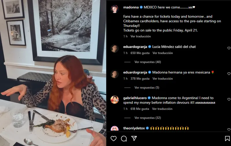 Madonna anuncia regreso a México