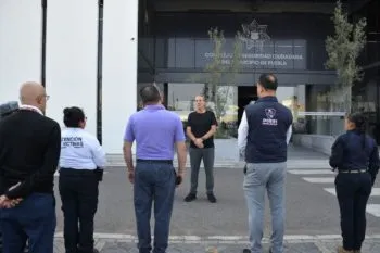 Supervisa Pepe Chedraui videovigilancia en Puebla capital para garantizar seguridad en el Desfile del 5 de Mayo