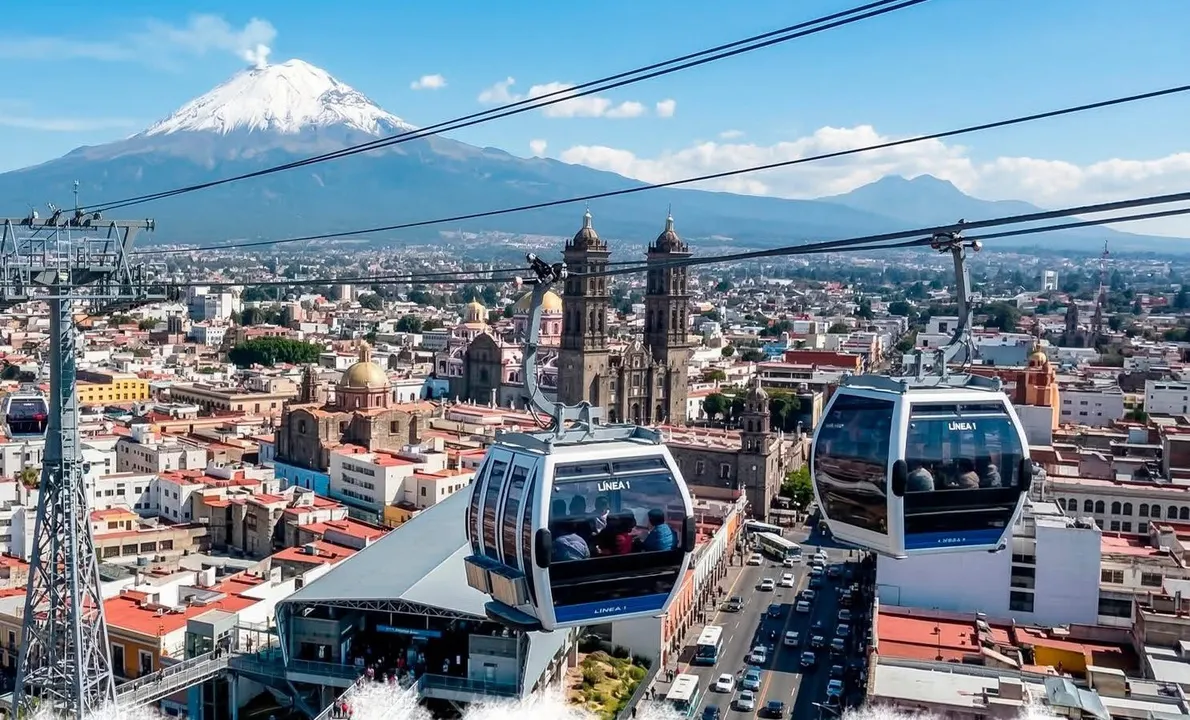 Gobierno estatal busca convertir al Cablebús en un atractivo turístico en Puebla