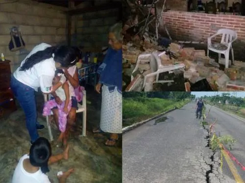 Reportan 6 lesionados por sismo en Chiapas; no hay muertos