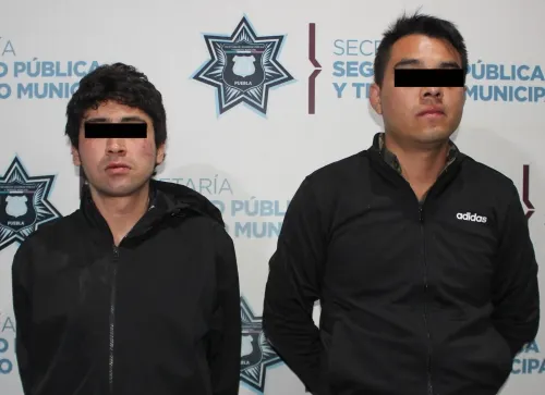 Detuvo SSC de Puebla a dos probables asaltantes