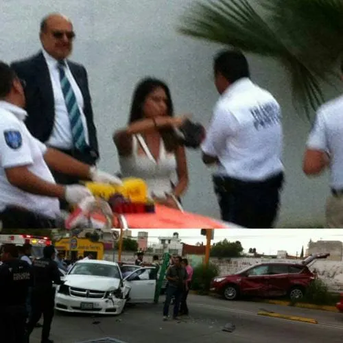 Chocan frente al Club de Golf Campestre de Puebla