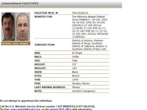 El Chapo, de los 4 más buscados por EEUU