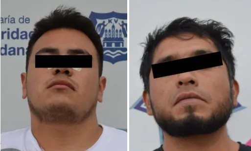 Fueron detenidos dos hombres por robo en agravio de un conductor de plataforma: Policía municipal de Puebla