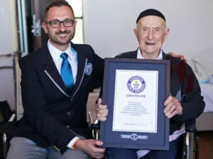 Sobreviviente del holocausto, el hombre más viejo del mundo