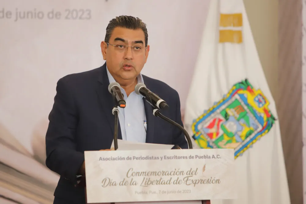 Gobernador del estado de Puebla, Sergio Salomón Céspedes/ Foto: Daniel Casas- ES imagen.mx
