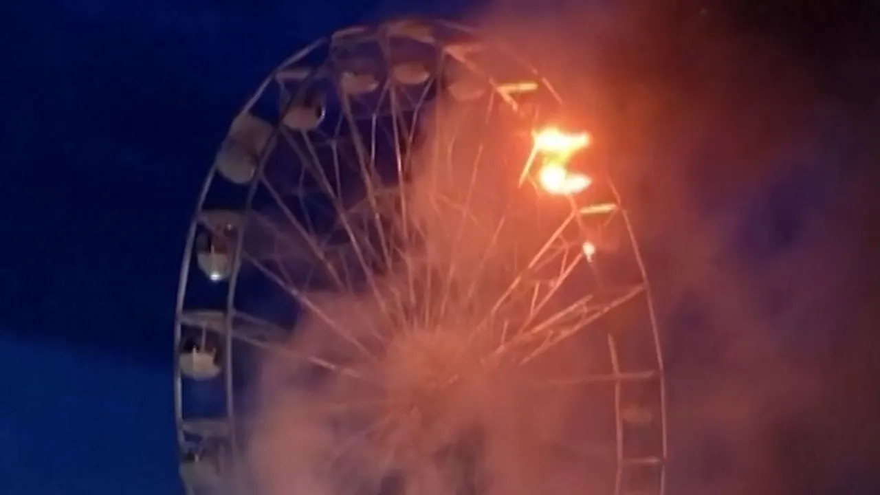 Incendio en rueda de la fortuna en Alemania deja 65 heridos