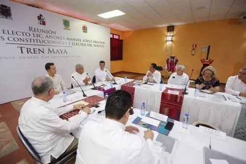 AMLO arranca proyecto de Tren Maya con mandatorios actuales de Chiapas y Tabasco