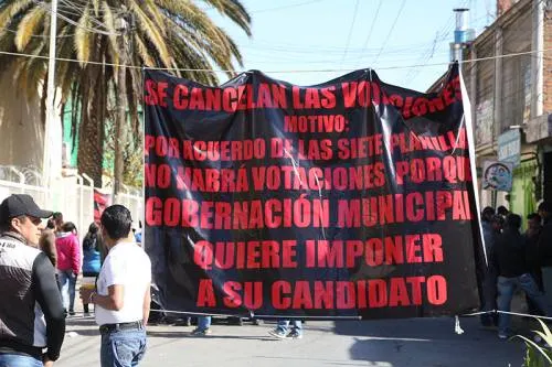 Los damnificados por la elección en juntas auxiliares