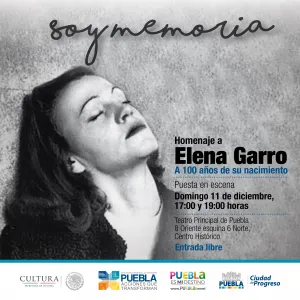 Puebla se suma al homenaje nacional a Elena Garro