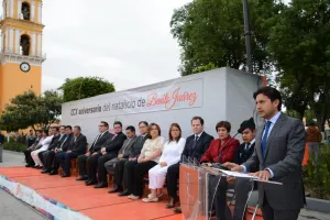 Conmemora San Pedro Cholula Natalicio de Benito Juárez