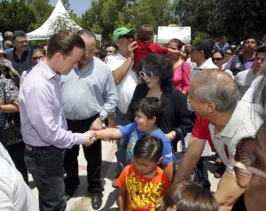 Banck y su esposa Susana Angulo celebraron a la Gran Familia Poblana