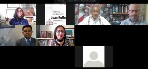 Óscar Antonio Bonilla Armijo recibió en forma virtual el Premio Bellas Artes Juan Rulfo 2020 para Pr