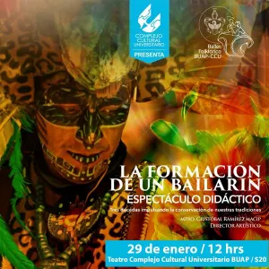 Ballet Folklórico BUAP presenta el espectáculo su metodología para formar un bailarín