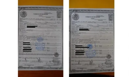Inconsistencias en actas de defunción; aseguran que MEA y RMV murieron tres horas después