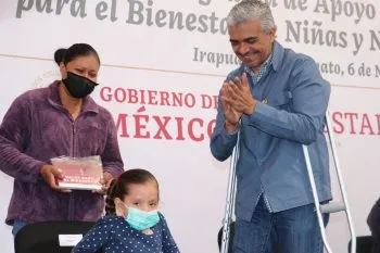 Secretaria de Bienestar brinda apoyo a menores de edad con discapacidades