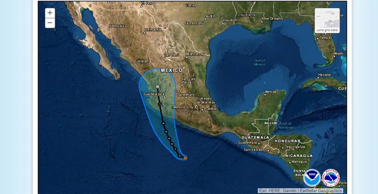 ‘Rick’ se convierte en huracán categoría 1