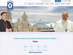 Arquidiócesis coloca reloj en cuenta regresiva para visita del Papa